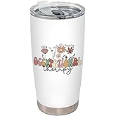 BEHIFL Occupational Therapy Gifts Stainless Steel Tumbler with Lid and Straw 20oz, OT Occupational Therapy Assistant Gifts for Women