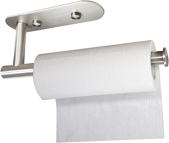 Amazon.com - GMCOZY Paper Towel Holder Under Cabinet Mount Self
