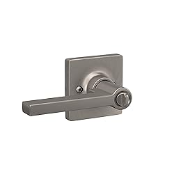 Lock Scout Straight Lever with Square Trim Keyed