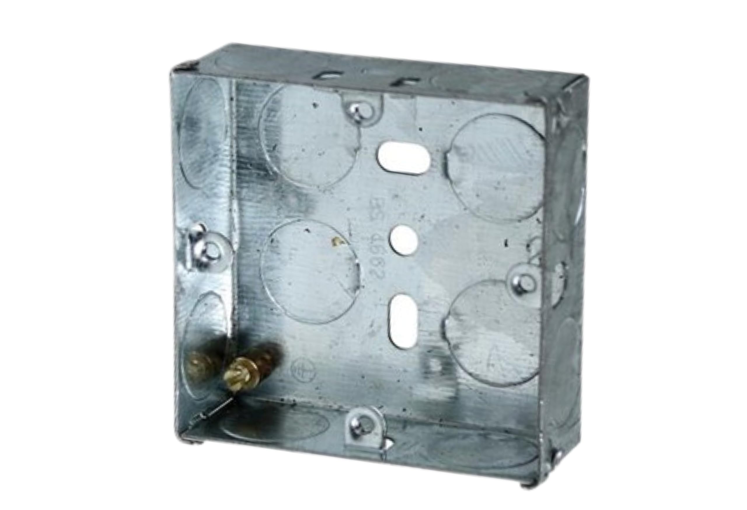 SHPELEC® METAL BACK BOX 1-2 GANG 25mm-47mm (2 Gang 35mm - 10 pack)