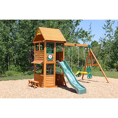 KidKraft Brooksville Cedar Wood Swing Set / Playset F24915 Pricepulse