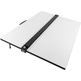 Pacific Arc Drafting Board, Portable Drafting Table with Parallel Bar, 23 x 31 Inches