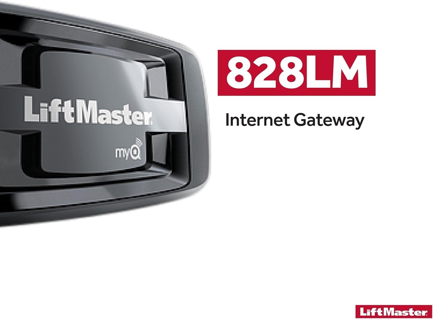 LiftMaster 828LM - Internet Gateway - Only Works with LiftMaster Security+ 2.0 Garage Door Openers - Smart Control for MyQ-Enabled Devices Including Gate Operators - Ethernet connectivity only - View 2