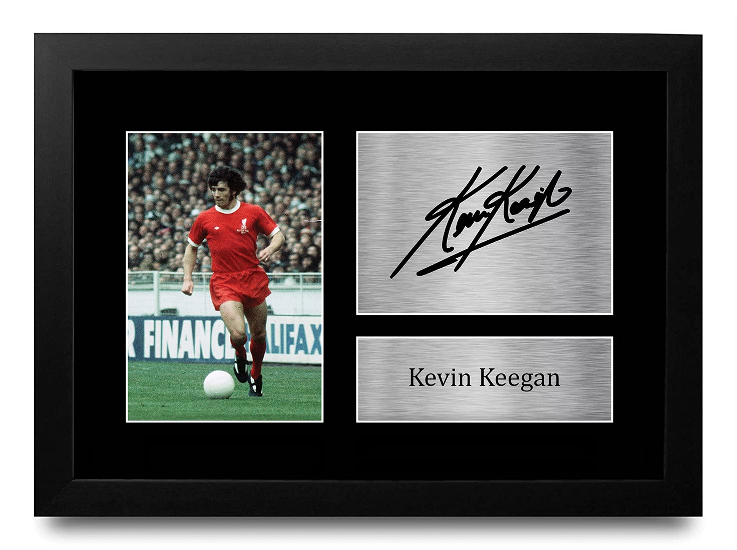 HWC Trading FR Kevin Keegan Gift Signed FRAMED A4 Printed Autograph Liverpool Gifts Photo Display โ image 1