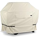 NettyPro BBQ Grill Cover 52 inch Heavy Duty Waterproof Outdoor 2-3 Burners Gas Grill Cover for Outside Weber, Char-Broil, Brinkmann, Nexgrill Barbecue, Beige