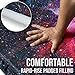 Foxelli Self Inflating Sleeping Pad for Camping, Backpacking, Hiking, Insulated Foam Lightweight Camping Mat, Inflatable Camp Mattress with Pillow