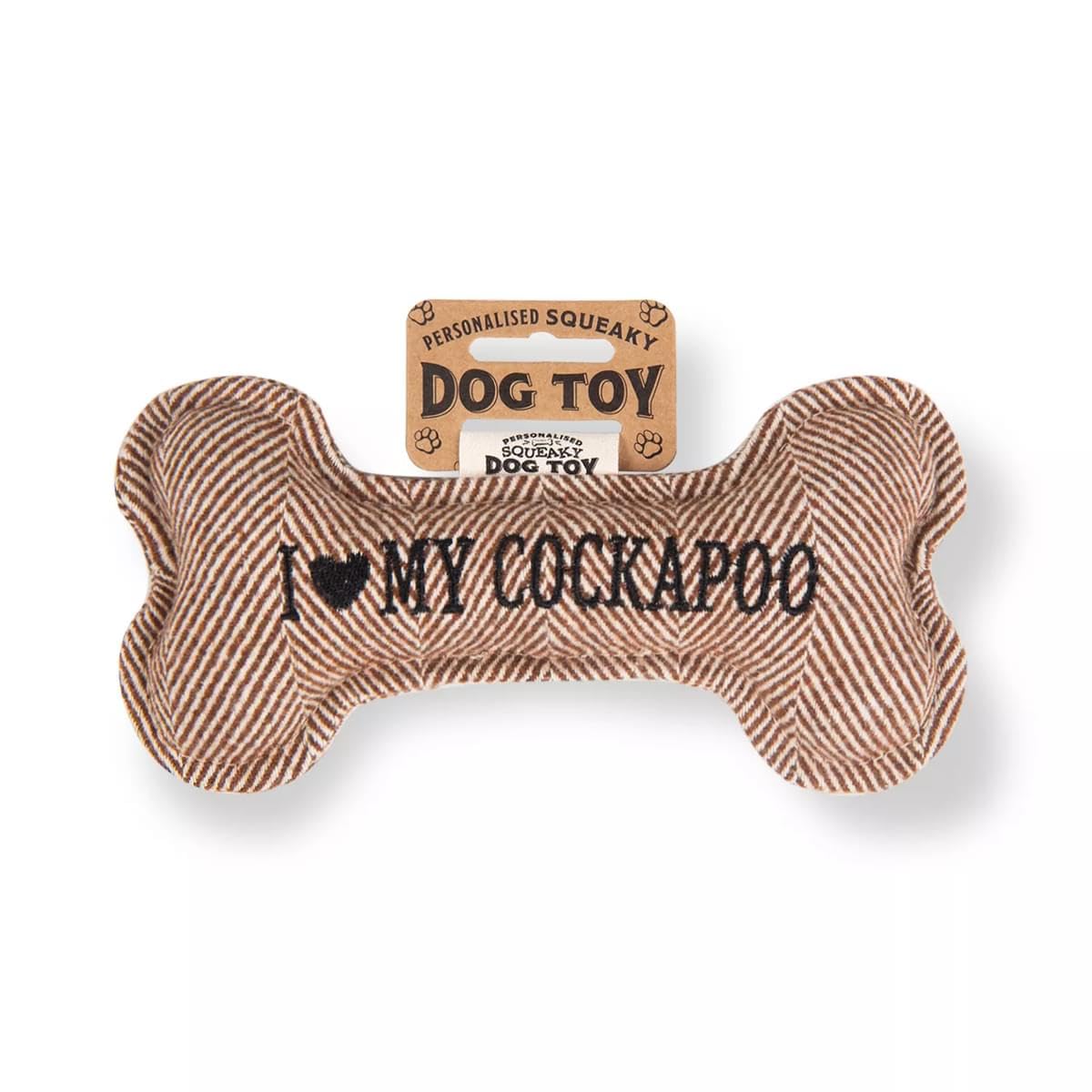 History & Heraldry Squeaky Dog Toy (I my Cockapoo) — image 1