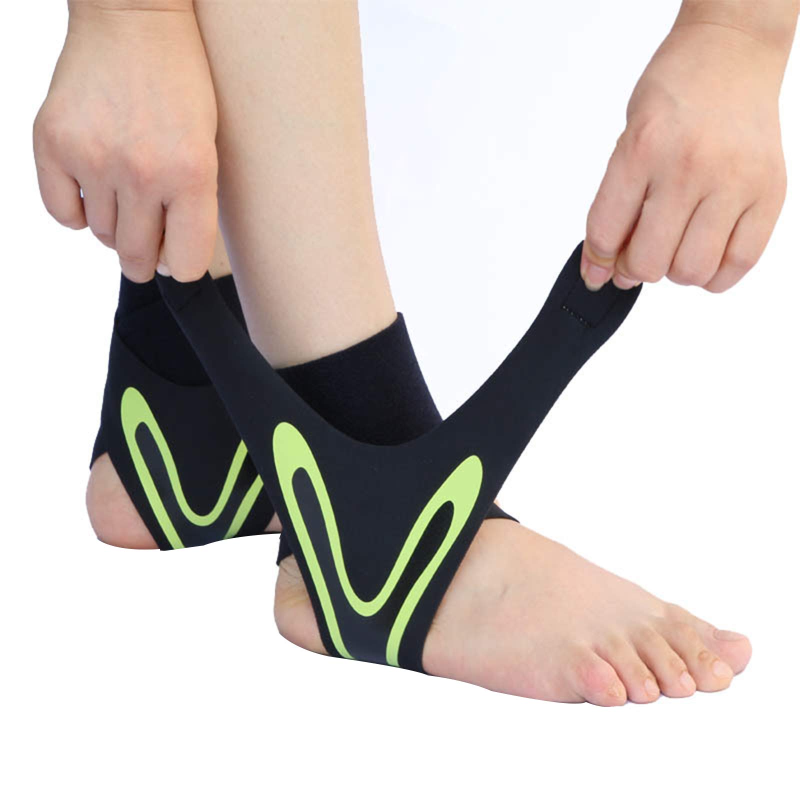 YUTOU 2 Pack Sports Ankle Supports Brace Breathable Neoprene Elastic Adjustable Ankle Braces Compression Ankle Wrap Strap Ankle Support for Ligament Damage, Sprained Ankle, Football and Sports