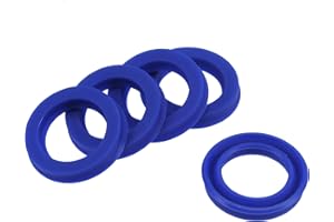 YOKIVE 5 Pcs UHS Radial Shaft Seals, Industry PU Oil Seals for Hydraulic Cylinders (Blue, 18-mm ID x 26-mm OD 5-mm Width)