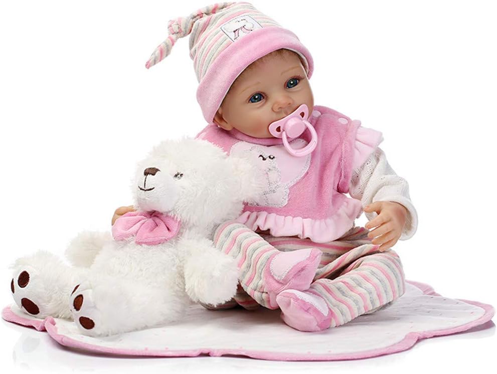 Prezzo LVYE1 Reborn Bambola Bambine 22 Pollice Silicone - Neonato Realistico Carino A Prova di Bambino Non Toxic Ciglia Applicate a Mano per Bambino Unisex/da Ragazza Giocattoli Offerte