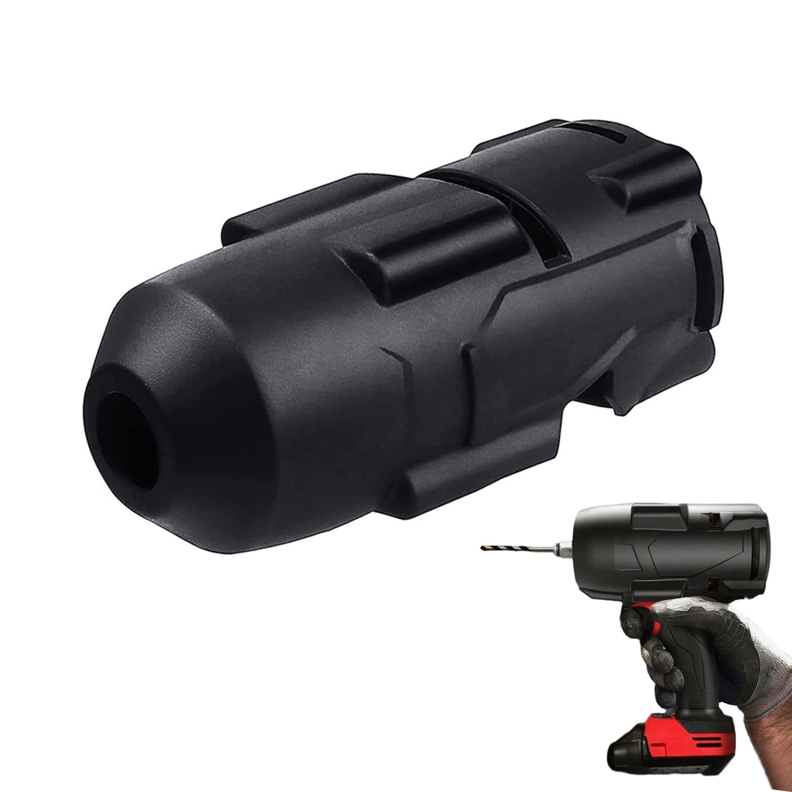 GIONAR Protective Boot Cover for Milwaukee Impact Wrench, Rubber Protective Tool Boot for Milwaukee M18 1/2" Fuel Impact Wrench Models 2767-20 to 2863-20(Black) ﻿