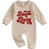 FOCUSNORM Toddler Christmas Baby Boy Girl Outfits Infant Fall Winter Clothes Cute Christmas Tree Jumnpsuit Long Sleeve Romper