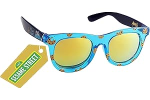 SUN-STACHES Arkaid Official Elmo or Cookie Monster Sunglasses | Sesame Street Shades for Kids | UV 400 | Child Size