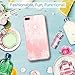 iPhone 7 Plus  Case, MASCHERI [Zen Series] Scratch Resistant [White Henna Mandala Floral Lace Design] TPU Bumper Clear Back Panel Hybrid Case Cover for Apple iPhone 7 Plus  - Clear