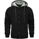 LBL Leading the Better Life Men's Zip Up Hoodies Sweatshirt Heavyweight Fleece Winter Jackets Warm Thick Coats