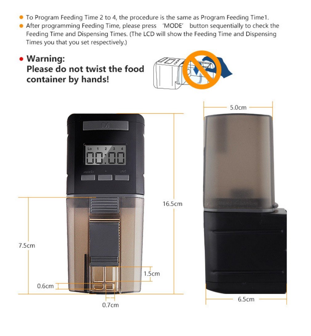 Aquarium Fish Feeder Automatic Fish Feeders Auto Fish Food Timer