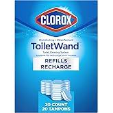 Clorox Disinfecting ToiletWand, Toilet Cleaning System, 20 Count Refills
