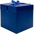Elephant-package Medium Gift Box with Lids, Ribbon and Paper Filler, for Men Boys Birthday, Father's Day, Bridal Shower, Wedding, Baby Shower - Collapsible, 8.7", 1 Pack, Royal Blue