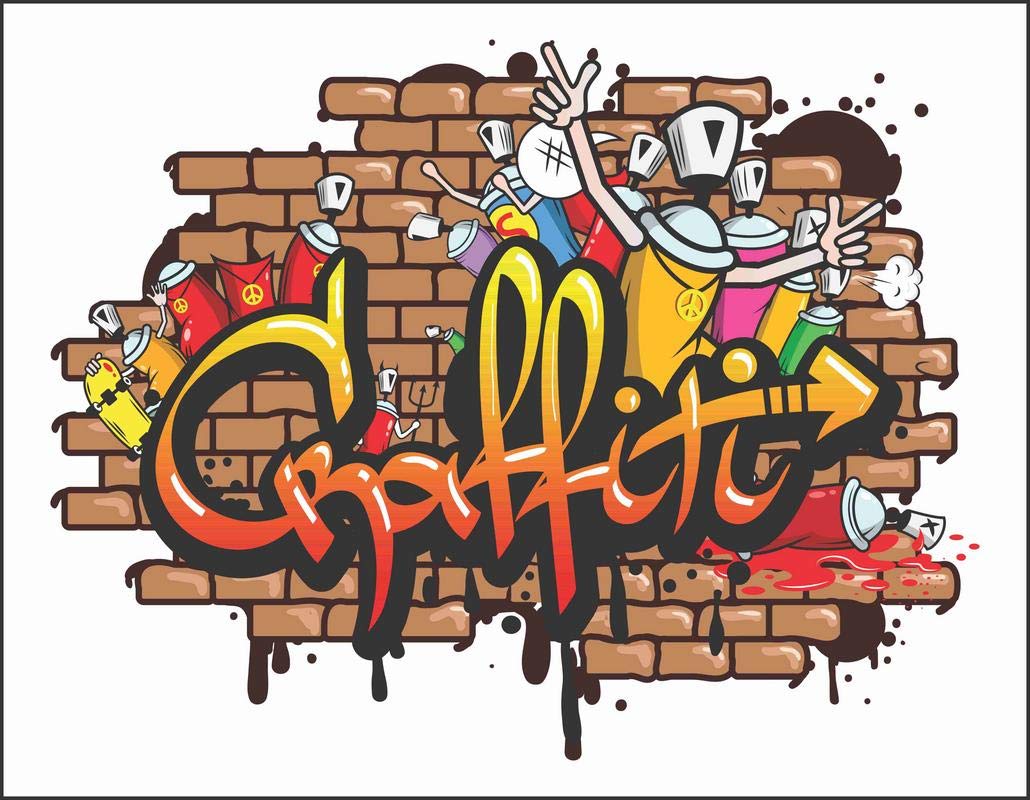 Impression Wall Decor Graffiti Wall Sticker Amazon In Home Improvement