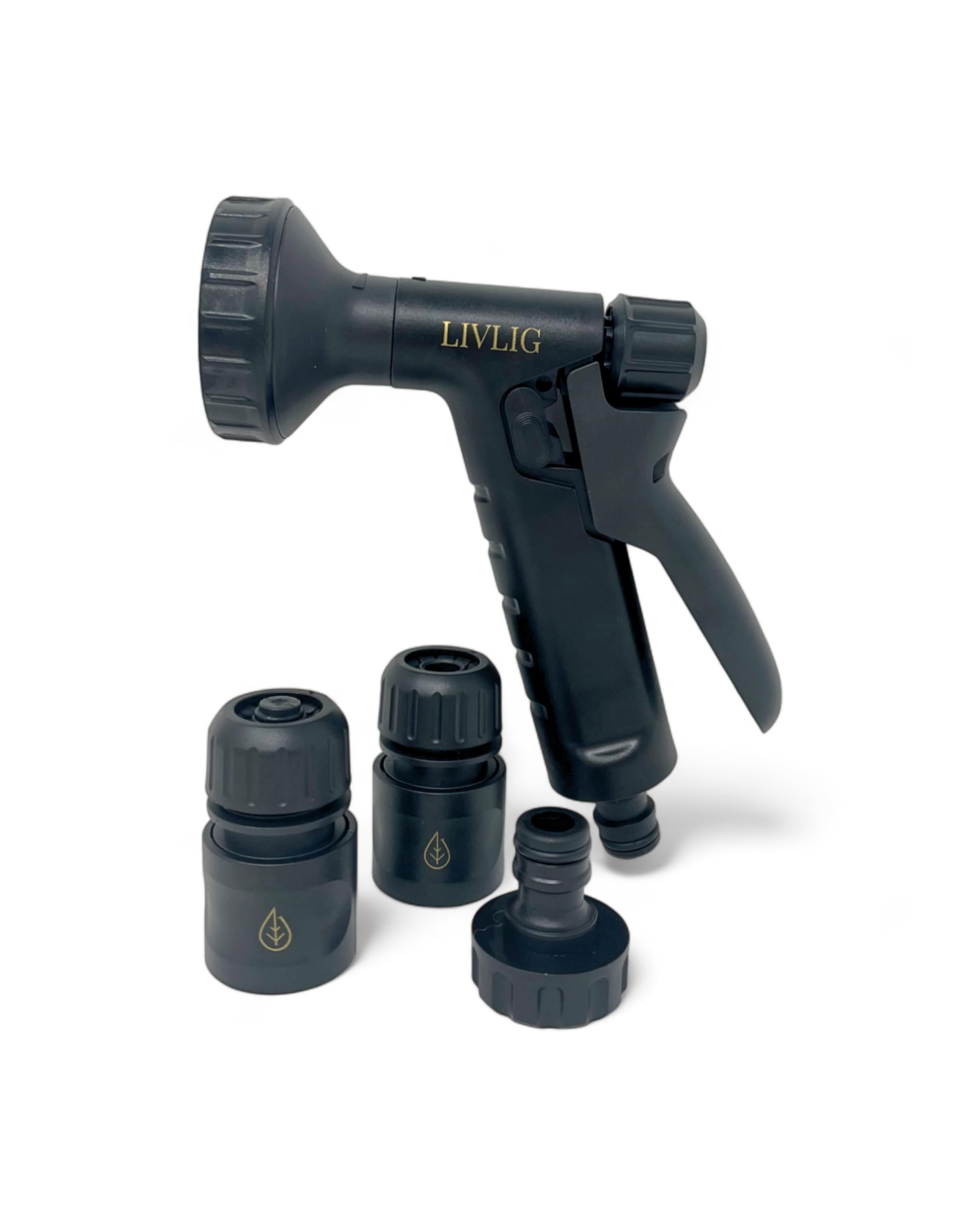 LIVLIG PureCycle Garden Watering Set - 1/2 Inch Sprayer with 75% Recycled Content for Watering Flower Beds and Potted Plants