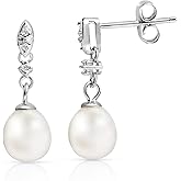Freshwater Pearl Earrings for Women in Sterling Silver | Sterling Silver Pearl Earrings in Various Styles by MAX + STONE