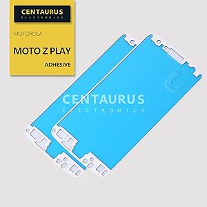 CENTAURUS Replacement for Motorola Moto Z Play Droid XT1635-01 XT1635-02 LCD Frame Adhesive (2pcs) Front Housing Glue Double-Sided Sticker Tape