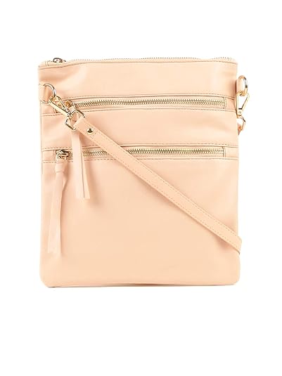 Carlton London Womens Shoulder bag with Pouch (BEIGE)
