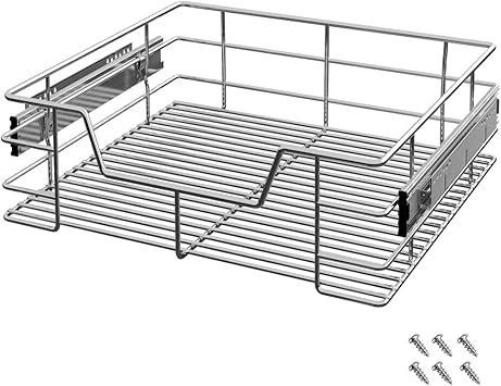 Deuba Cajón telescópico Bandeja de Metal extraíble 60cm Organizador