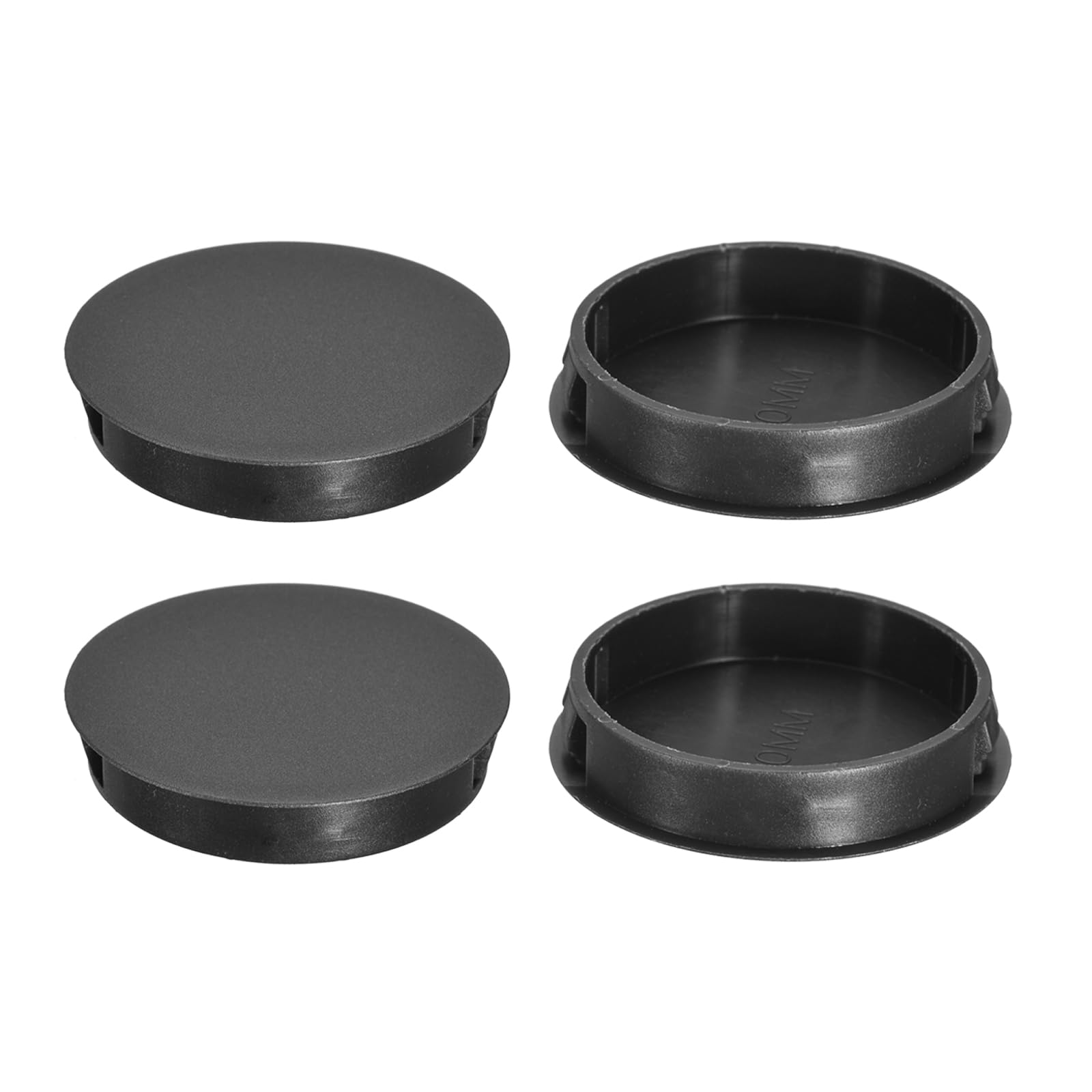thumbnail image 2 of 1 1/4 Inch Locking Sheet Metal Hole Plugs - Round Plastic Panel Caps (Black Or White) 2 of 4