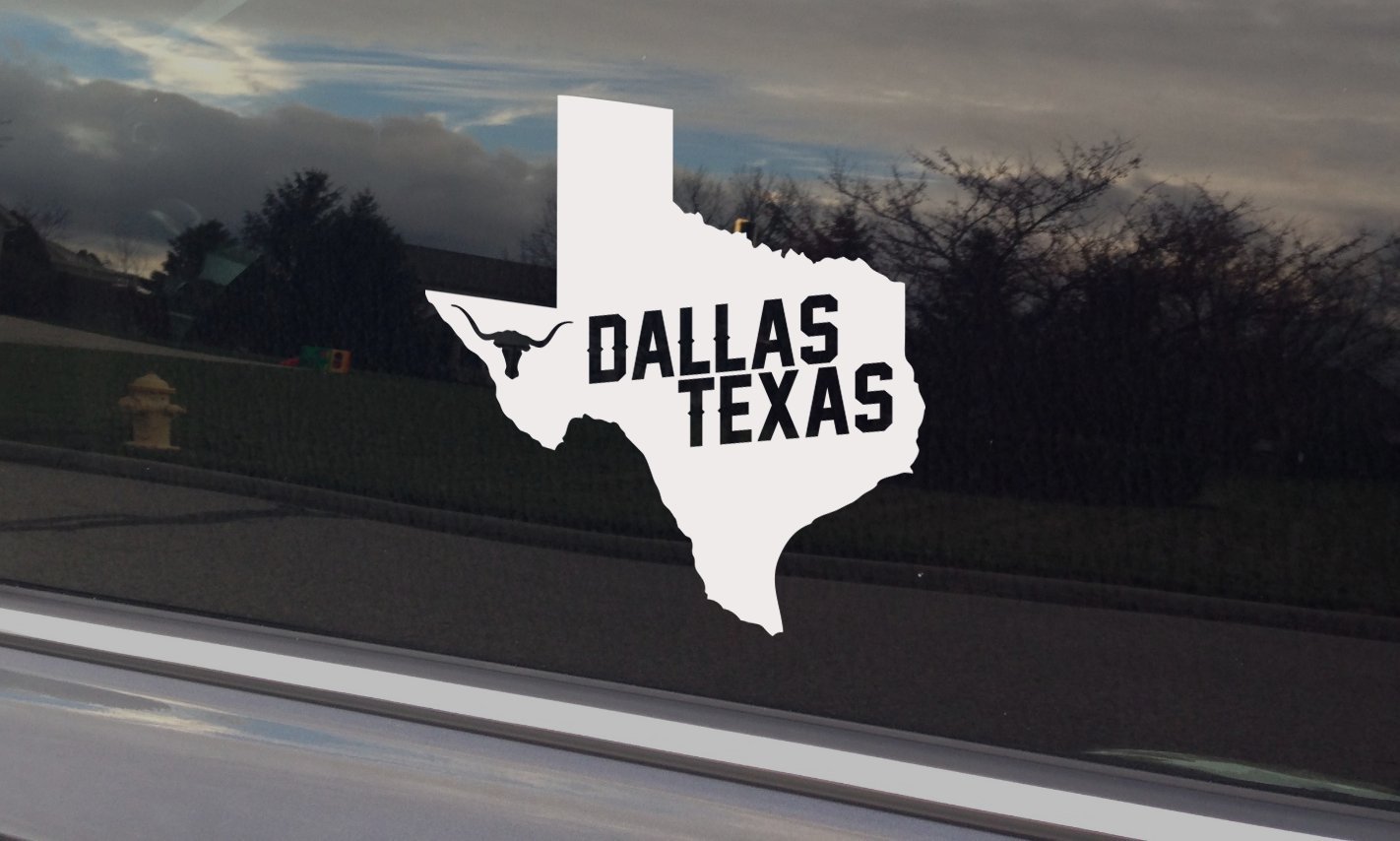 Dallas Texas Decal/Sticker For Car Window Or Bumper