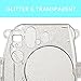 Katia Camera Case Compatible for Fujifilm Instax Mini 11 Instant Film Camera with Rainbow Strap - Shining Transparent