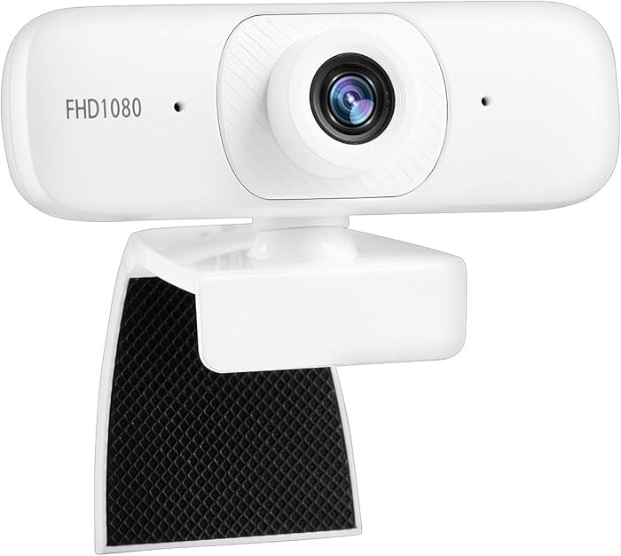 ATian 1080p Webcam with Microphone| Plug and Play with Privacy Cover| Laptop PC Desktop Computer Camera 30fps Windows Vista OS for Video Conferencing, Online Course, Streaming, Skype