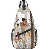 Custom Sling Backpack,Personalized Crossbody Sling Bags With Photo Name Logo Text,Customized Sling Shoulder Chest Bag Daypack For Men Women Travel Outdoor Hiking
