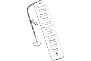 AISEAVRIL CADEAU Easter Christian Bookmarks for Women 2024 Graduation Gifts for Her Girls Class of 2024 Gifts for Middle High School College Students Confirmation Gifts for Teenager Girls Baptism Gifts First Communion