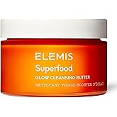 ELEMIS Superfood AHA Glow Cleansing Butter, Daily Facial Cleanser/Mask Removes Makeup, Cleanses & Helps to Brighten, Nourish, and Hydrate Skin