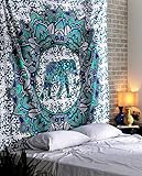 Bohemian Elephant Mandala Tapestry Indian Bedspread Tapestry By Rajrang