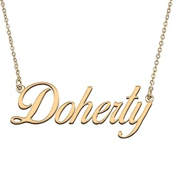 HUAN XUN Customized Custom Simple Any Name Necklace