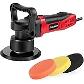 AVID POWER Buffer Polisher, 6-inch Dual Action/DA Polisher for Car Detailing, Random Orbital Car Buffer Polisher Waxer Kit with Variable Speed & 3 Polishing Pads