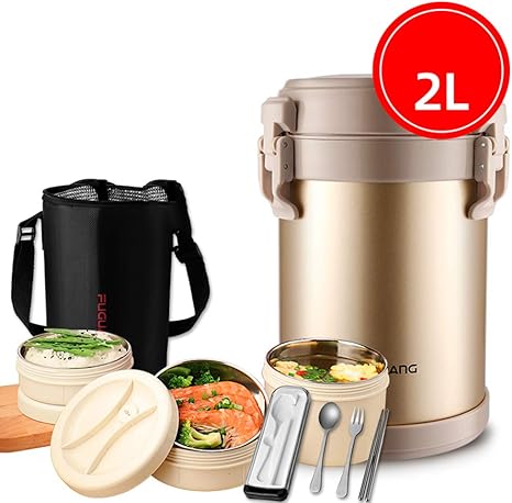 Amazon スープジャー 保温 弁当箱 真空 断熱 保冷 ステンレス ランチボックス 手作業 おかず ご飯 携帯便利 運動会 通勤 通学 学生 女性 男性 ブルー 可愛い おしゃれ 保温ランチジャー オンライン通販