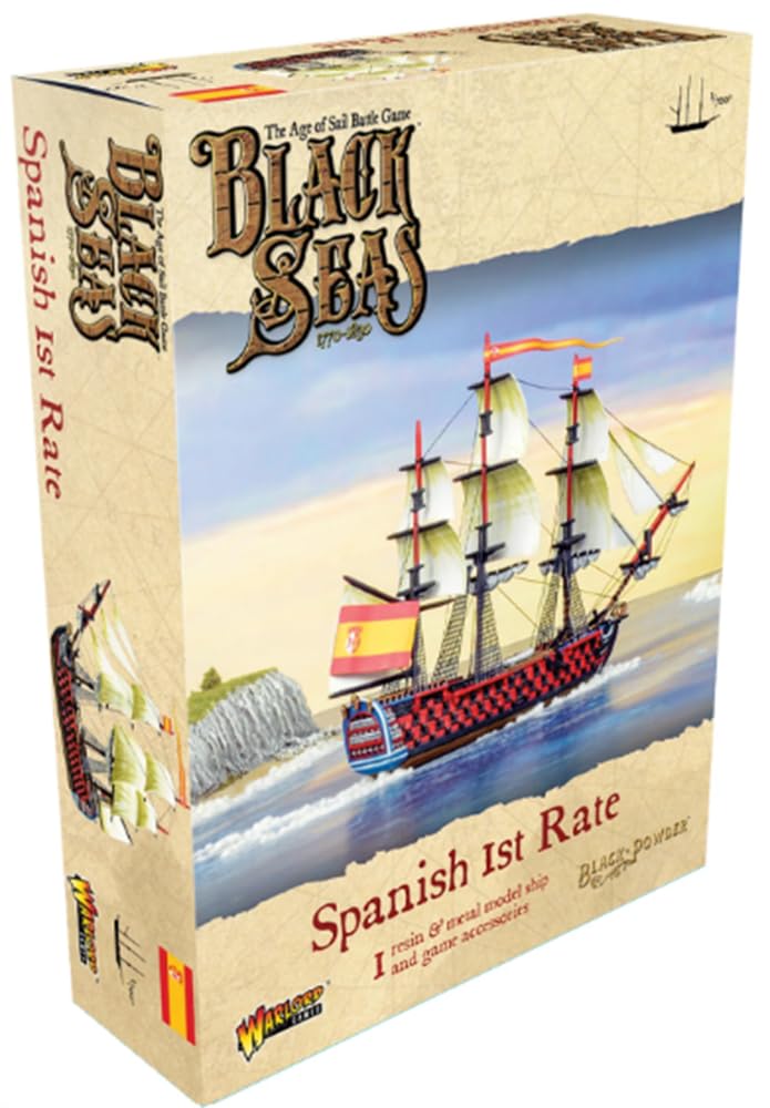 Warlord Games Spanish Navy 1st Rate - 1/700 Scale Miniature for Black Seas Highly Detailed Age of Sail Era Miniatures for Table-top Wargaming