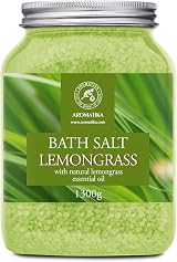 AROMATIKA Lemongrass Bath Salts 600 g Natural Essential Oil