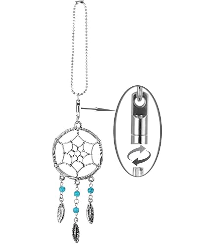Boltz Mini Gemini Dream Catcher Car Charm - Zodiac Sign Pendant With Feather Tassel | Rear View Mirror Or Wall Decor - View #3