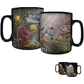 Morphing Mugs Disney – Mickey and Minnie Mouse – Sweetheart Bridge Heat Sensitive Clue Mug – Full image revealed when HOT liquid is added - 16oz Large Drinkware MMUGC959