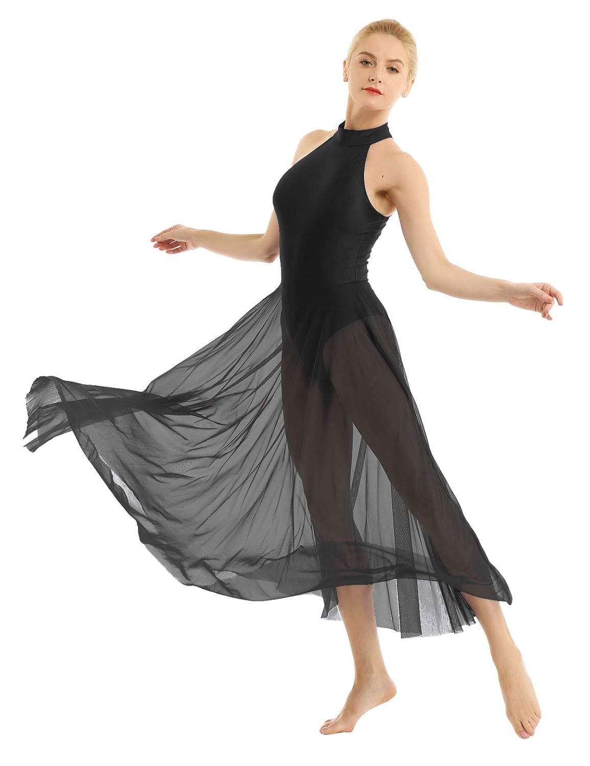 zdhoor Woman Lyrical Contemporary Dance Costumes Dress