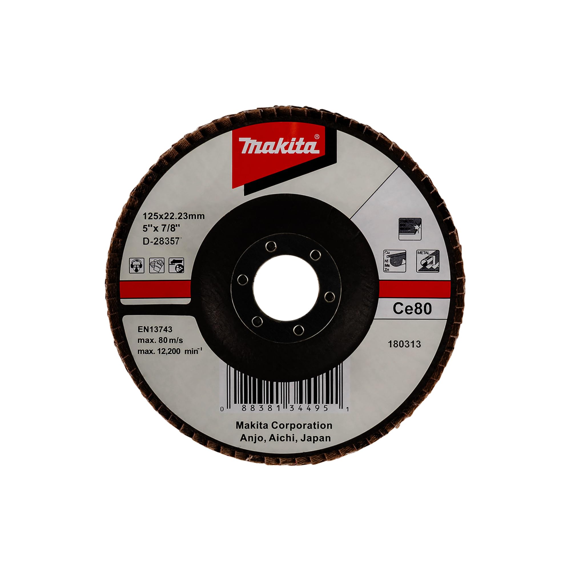 Makita D-28357 Flap Disc - Ceramic Aluminium Oxide