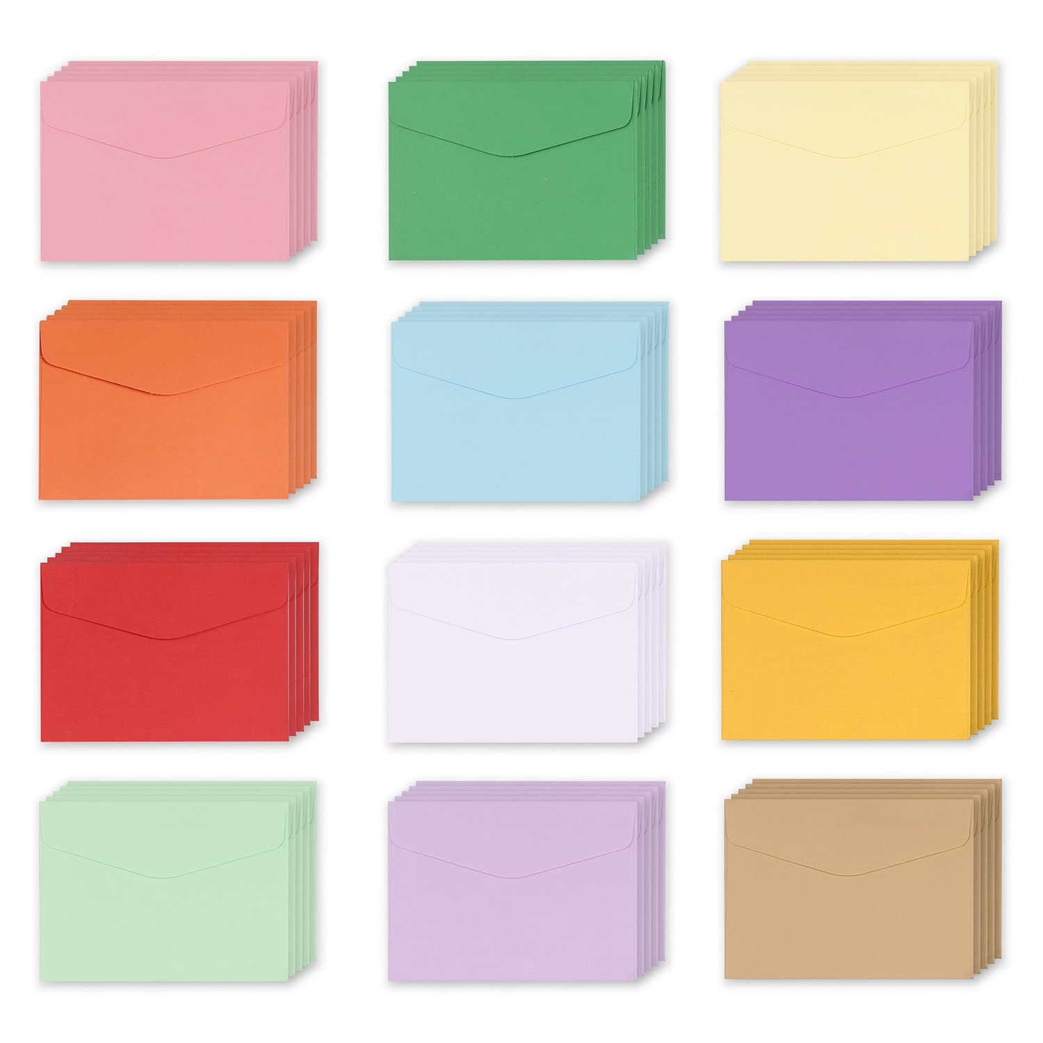 Thboxes 60 Pcs Mini Envelopes, Coloured Small Envelopes Cute Money Envelope Coin and Seed Tiny Pockets for Thanksgiving, Christmas, Wedding, Birthday Party Supplies