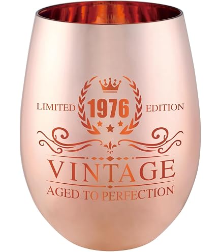 Amazon.com: Bevvee Vintage 1997 Stemless Wine Glass - 29th Birthday Gifts  for Women & Men Turning 29 - Bday Party Decor - Large 17 oz
