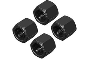 MECCANIXITY M10x1mm Pitch Hex Coupling Nuts, 4Pcs 15mm / 0.6" Length Grade 10.9 Carbon Steel Fully Threaded Rod Coupling Nut 