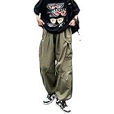 Gothic Harajuku Cargo Pants Y2K Women Wide Leg Joggers Hippie Streetwear Loose Baggy Trousers