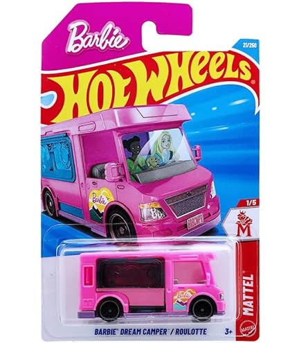 Amazon.com: Hot Wheels Barbie Kool Kombi (DLB45) : Toys & Games